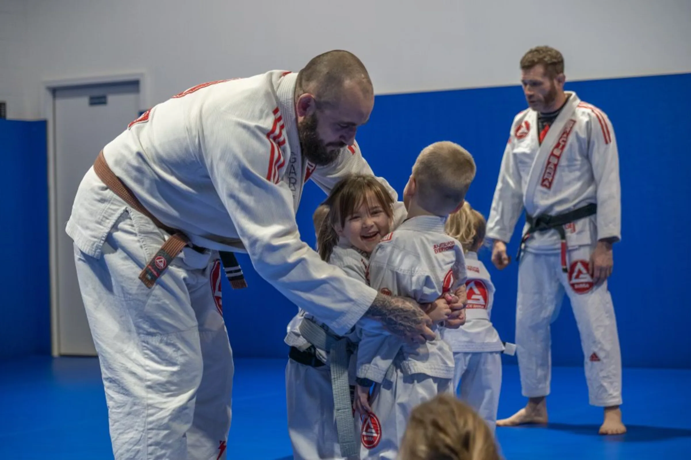 Little Champions students training together in uniform